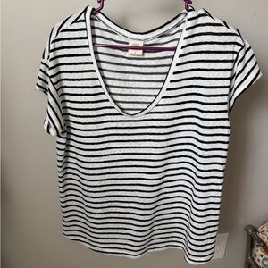 Matilda Jane Black and White Striped Short Sleeve Tee